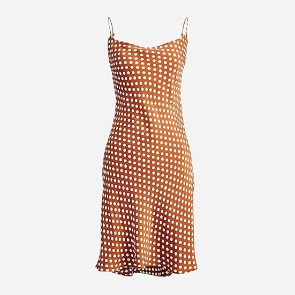 J. Crew mini slip dress in polka dot